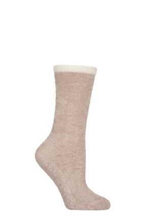 Women's 1 Pair Tavi Noir Grip Lounge Socks Soft Blush One Size