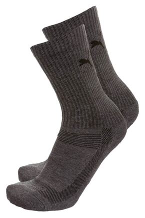 Mens & Ladies 2 Pair Puma Coolmax Technical Socks In 3 Colours Grey 9 ...