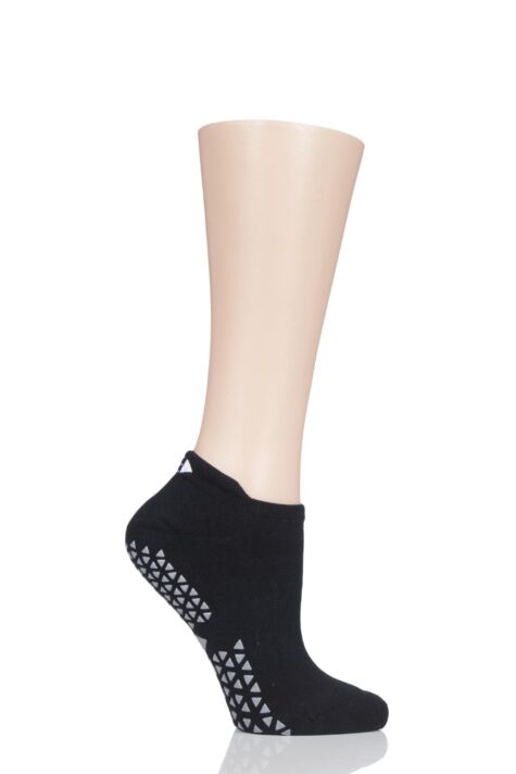 Ladies 1 Pair Tavi Noir Emma Organic Cotton Yoga Socks with Grip