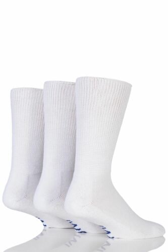 Mens 3 Pair Iomi Footnurse Gentle Grip Cushioned Foot Diabetic Socks