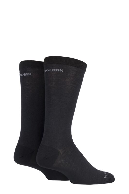 Mens 2 Pair Bridgedale Coolmax Liners For Extra Comfort And Dryness Next To Skin