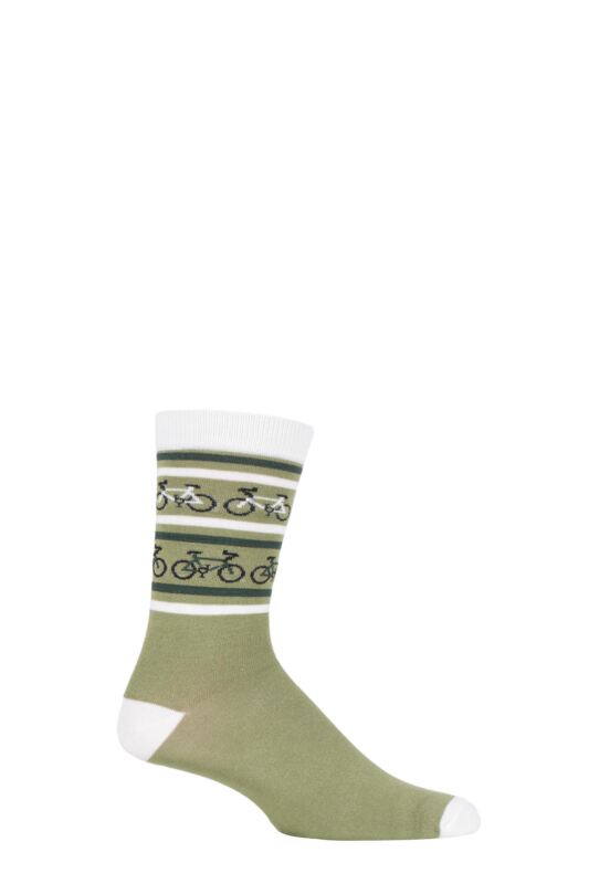 Mens and Women's 1 Pair Shared Earth Bicycle Fair Trade Bamboo Socks