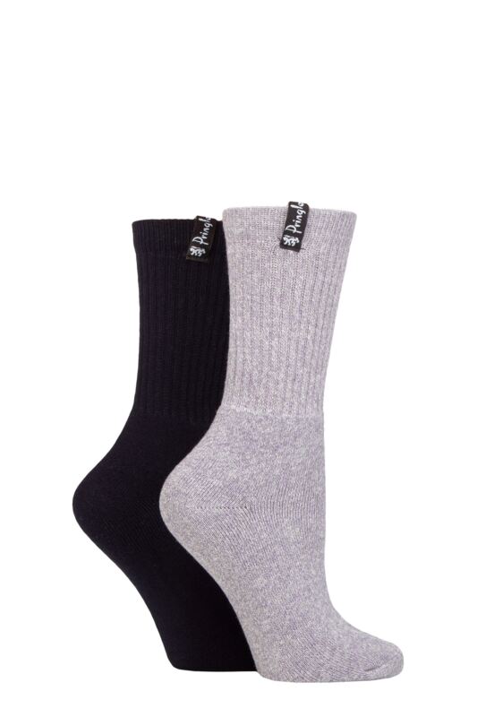 Women's 2 Pair Pringle Cushioned Cotton Boot Socks