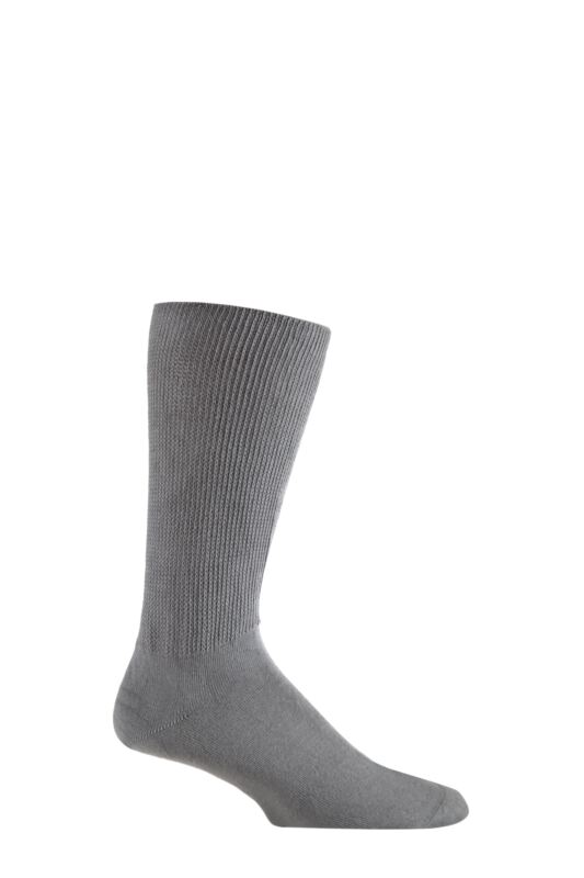 Mens 1 Pair IOMI FootNurse Oedema Extra Wide Cotton Socks