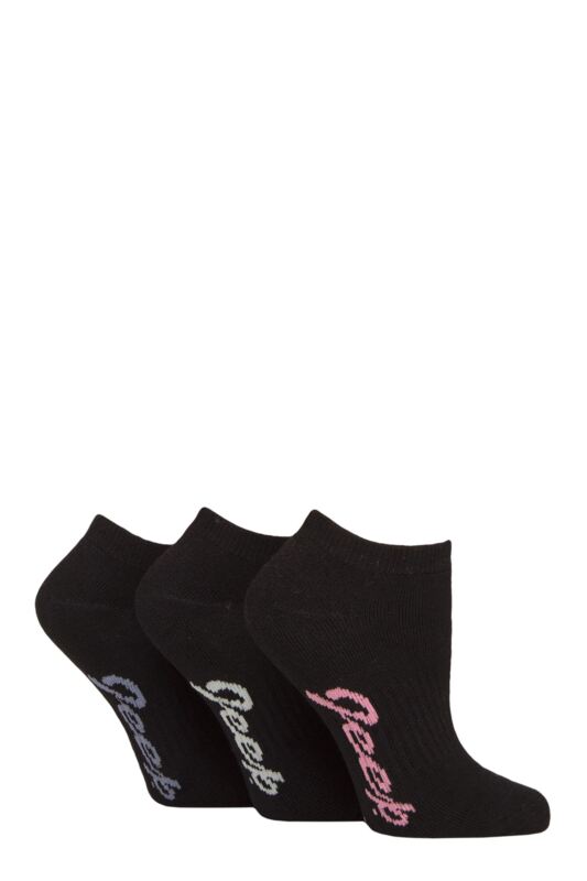 Women's 3 Pair Jeep Fully Cushioned Bamboo Trainer Socks