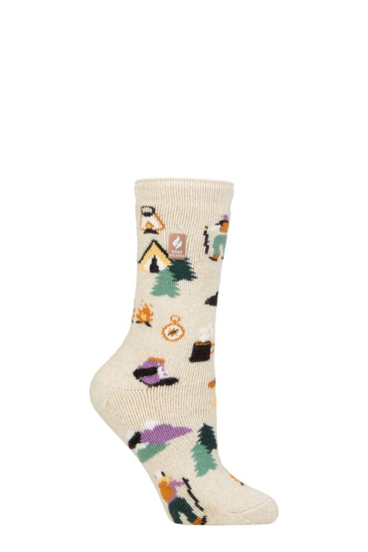 Women's 1 Pair SOCKSHOP Heat Holders 1.6 TOG Lite Hobby Socks