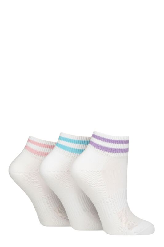 Women's 3 Pair SOCKSHOP Wildfeet Half Cushioned Sports Socks