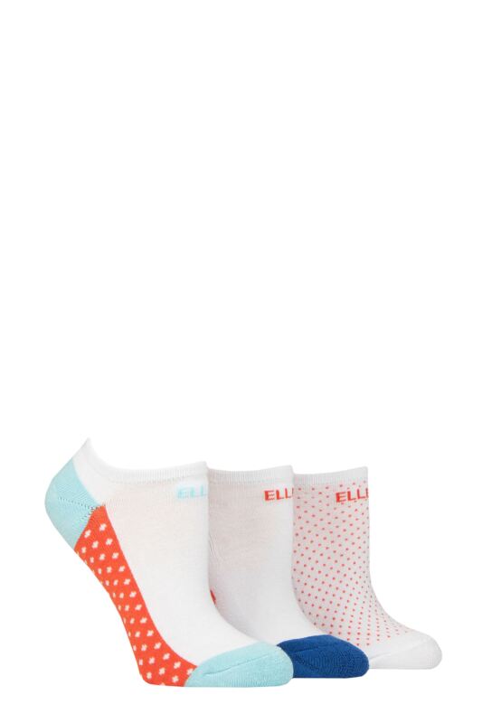 Women's 3 Pair Elle Bamboo Cushioned No Shows