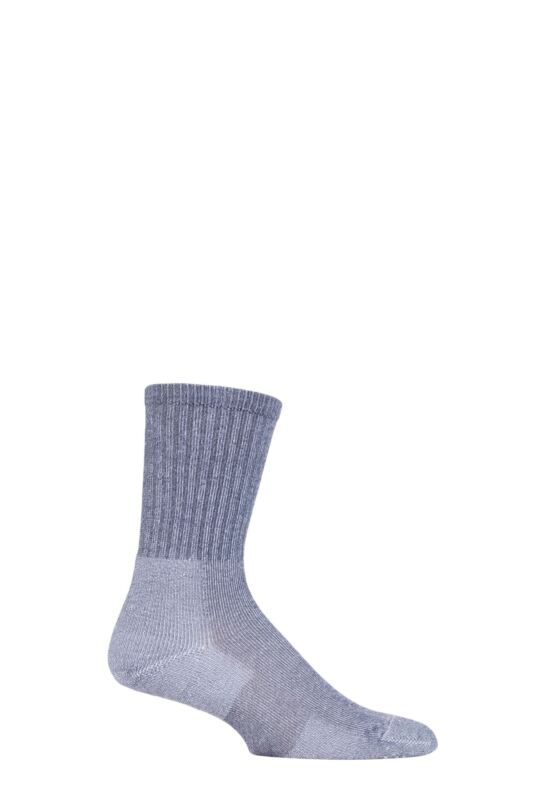 Mens and Women's 1 Pair Thorlos Ultra Light Hiker Crew Socks Grey 5-8 Unisex