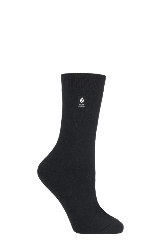 Women's 1 Pair SOCKSHOP Heat Holders 1.0 TOG Ultra Lite Plain Socks