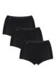 Women's 3 Pair Sloggi Basic Maxi Briefs - Black