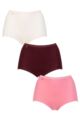 Women's 3 Pair Sloggi Basic Maxi Briefs - Pinks