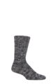 Mens 1 Pair Falke Brooklyn Organic Cotton Heavy Weight Socks - Black