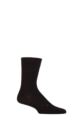 Mens 1 Pair Falke Stabilizing Wool Everyday Socks - Black