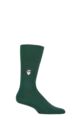 Mens 1 Pair Falke Airport Santa Clause Embroidered Wool Cotton Socks - Hunter Green