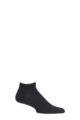 Mens 1 Pair Falke Cool 24/7 Cotton Sneaker Socks - Anthracite Melange