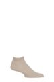 Mens 1 Pair Falke Cool 24/7 Cotton Sneaker Socks - Sand