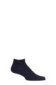 Mens 1 Pair Falke Cool 24/7 Cotton Sneaker Socks - Dark Navy