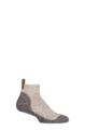 Mens 1 Pair Falke Lodge Homepad Cotton Socks with Grips - Sesame