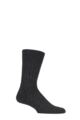 Mens 1 Pair Falke Teppich Im Schuh 'Carpet In Shoe' Virgin Wool Ribbed Socks - Anthracite