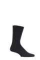 Mens 1 Pair Falke Lhasa Rib Cashmere Blend Casual Socks - Black