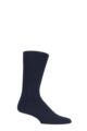 Mens 1 Pair Falke Lhasa Rib Cashmere Blend Casual Socks - Dark Navy