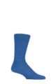 Mens 1 Pair Falke Sensitive London Cotton Left and Right Socks With Comfort Cuff - Sapphire