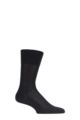 Mens 1 Pair Falke Tiago Classic Fil d'Ecosse Mercerised Cotton Socks - Black