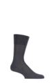 Mens 1 Pair Falke Tiago Classic Fil d'Ecosse Mercerised Cotton Socks - Anthracite Melange