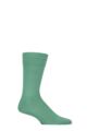 Mens 1 Pair Falke Sensitive London Cotton Left and Right Socks With Comfort Cuff - Ocean Green