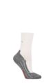 Women's 1 Pair Falke RU4 Cushioned Run Socks - White