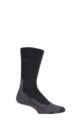 Mens 1 Pair Falke TK2 Medium Volume Ergonomic Cushioned Trekking Socks - Black