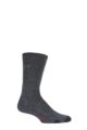 Mens 1 Pair Falke TK2 Medium Volume Ergonomic Cushioned Trekking Socks - Asphalt