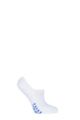 Mens and Women's 1 Pair Falke Sport Spirit Run Invisible Trainer Socks - White / Blue