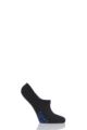 Mens and Women's 1 Pair Falke Sport Spirit Run Invisible Trainer Socks - Black