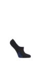 Mens and Women's 1 Pair Falke Sport Spirit Run Invisible Trainer Socks - Black