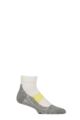 Mens 1 Pair Falke RU4 Cool Short Cushioned Sports Short Socks - White