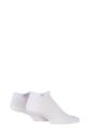 Mens 2 Pair Burlington Everyday Cotton Trainer Socks - White