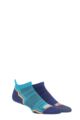 Mens and Women's 2 Pair 1000 Mile Run Anklet Socks - Kingfisher