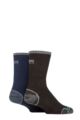 Mens and Women's 2 Pair 1000 Mile Walk Sock - Navy / Charcoal