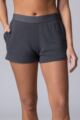 Women's 1 Pack Lazy Panda Bamboo Loungewear Selection Shorts - Charcoal Shorts