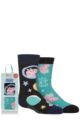 Totes 2 Pair Kids Peppa Pig Original Slipper Socks - George