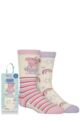 Totes 2 Pair Kids Peppa Pig Original Slipper Socks - Peppa