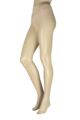 Women's 1 Pair Falke Shelina 12 Denier Ultra Transparent Tights With Shimmer - Porcelain