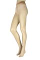 Women's 1 Pair Falke Shelina 12 Denier Ultra Transparent Tights With Shimmer - Cocoon