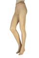 Women's 1 Pair Falke Shell Fragments Printed Sheer Tights - Powder