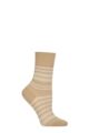 Women's 1 Pair Falke Sunset Stripe Sensitive Lyocell Socks - Sand