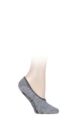 Women's 1 Pair Falke Cosy Ballerina Slipper Socks with Carry Pouch - Grey