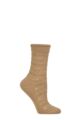 Women's 1 Pair Falke Granny Square Bamboo Socks - Camel