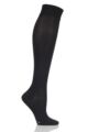 Women's 1 Pair Falke Medium Leg Vitalizer Compression Socks - Black